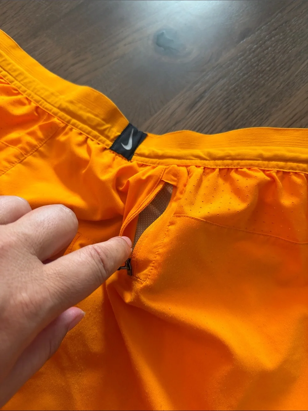 Men's Bright Orange Running Shorts